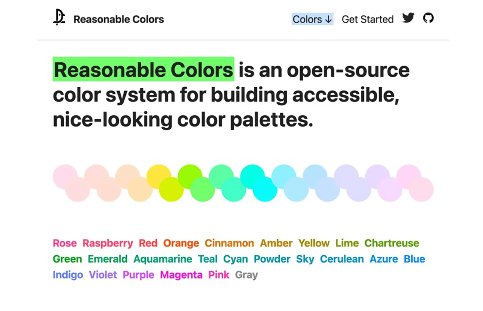 Reasonable Colors