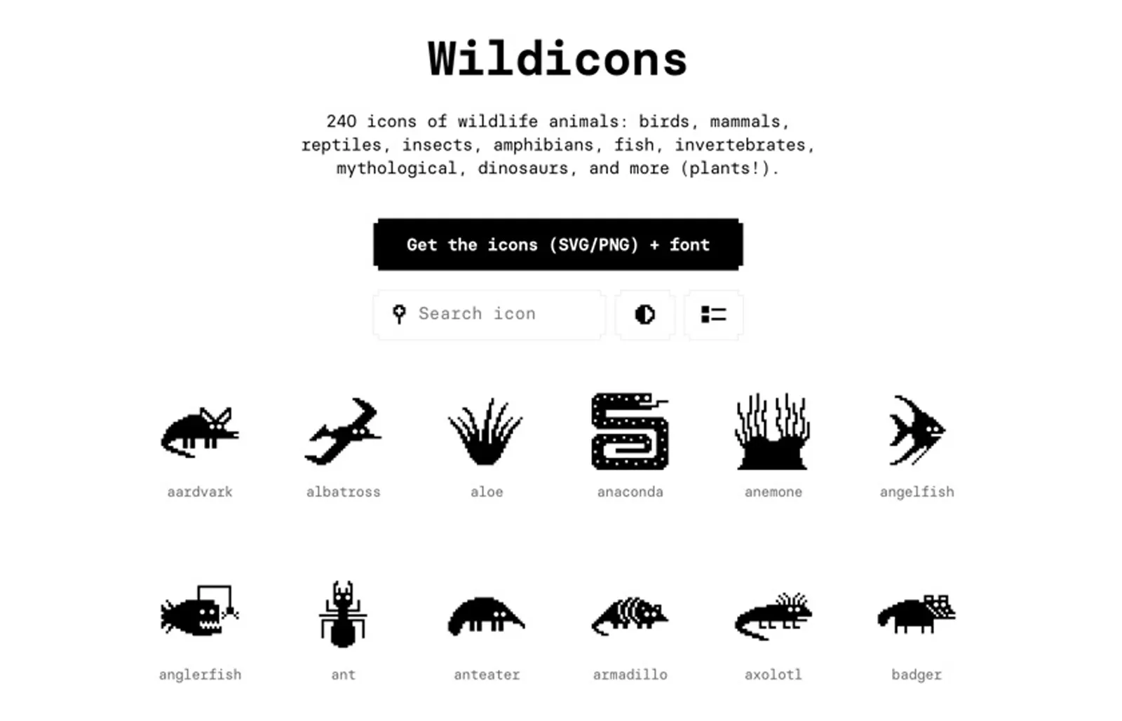 Wildicons